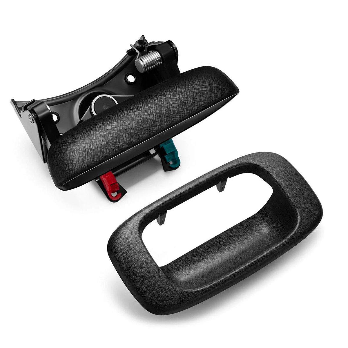 Rear Tailgate Handle & Bezel Set Black for Chevy GMC Silverado Sierra (1999–2006)