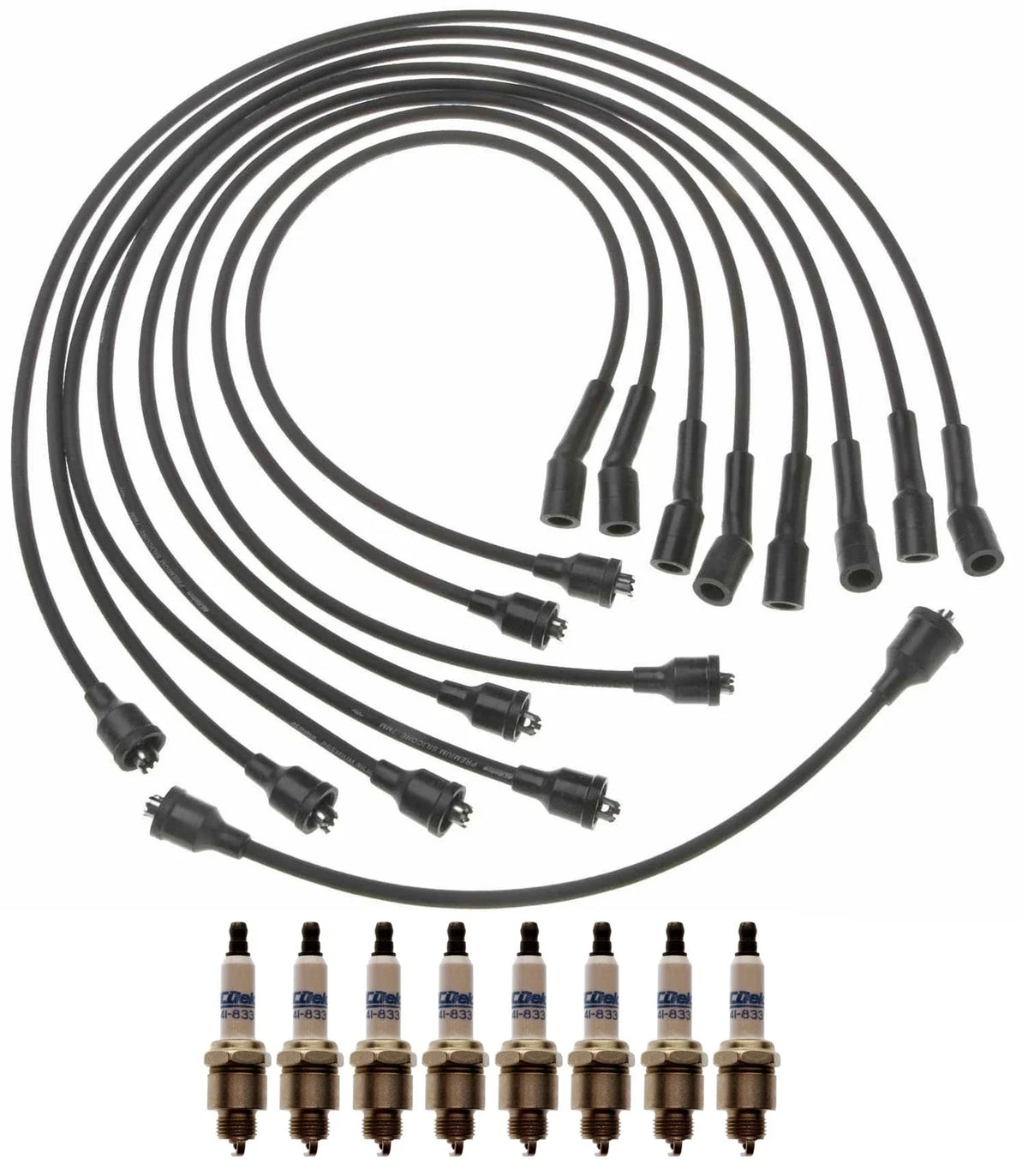 Pro Ignition Wire Set & ACDelco 8 Platinum Spark Plugs for Chevy Caprice (1991–1996)