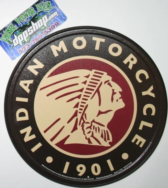 Vintage Replica Tin Metal Sign for Indian Motorcycle (1901)