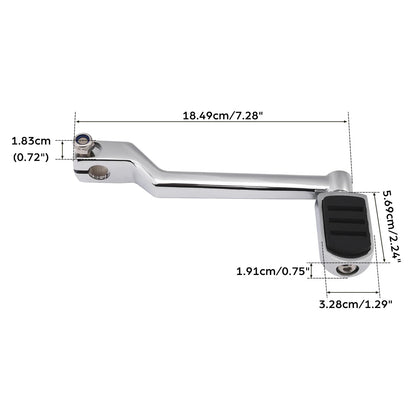 Chrome Heel Shift Lever, Left for Harley Electra Glide (1988–Present)