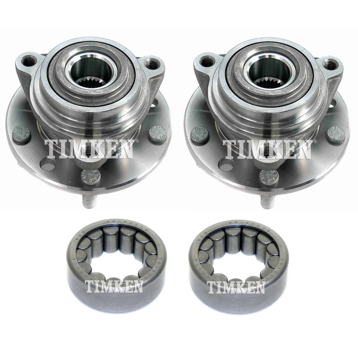 Front and Rear Wheel Bearings & Hubs Kit for S15 Jimmy S10 Blazer (1995–2005)