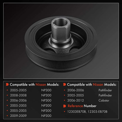 Crankshaft Pulley for NP300 Navara Pathfinder 2005-2015
