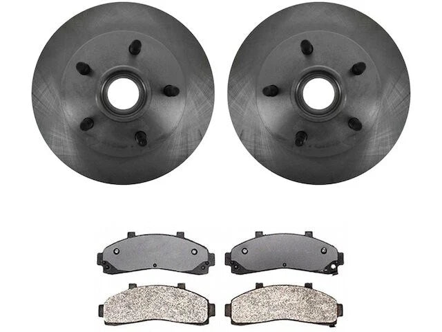 Front Brake Pad and Rotor Kit for Mazda B4000 RWD (1995–1997) TX463JM