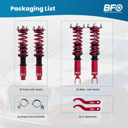 Suspension Coilovers Kit for Honda Accord 1990-1997
