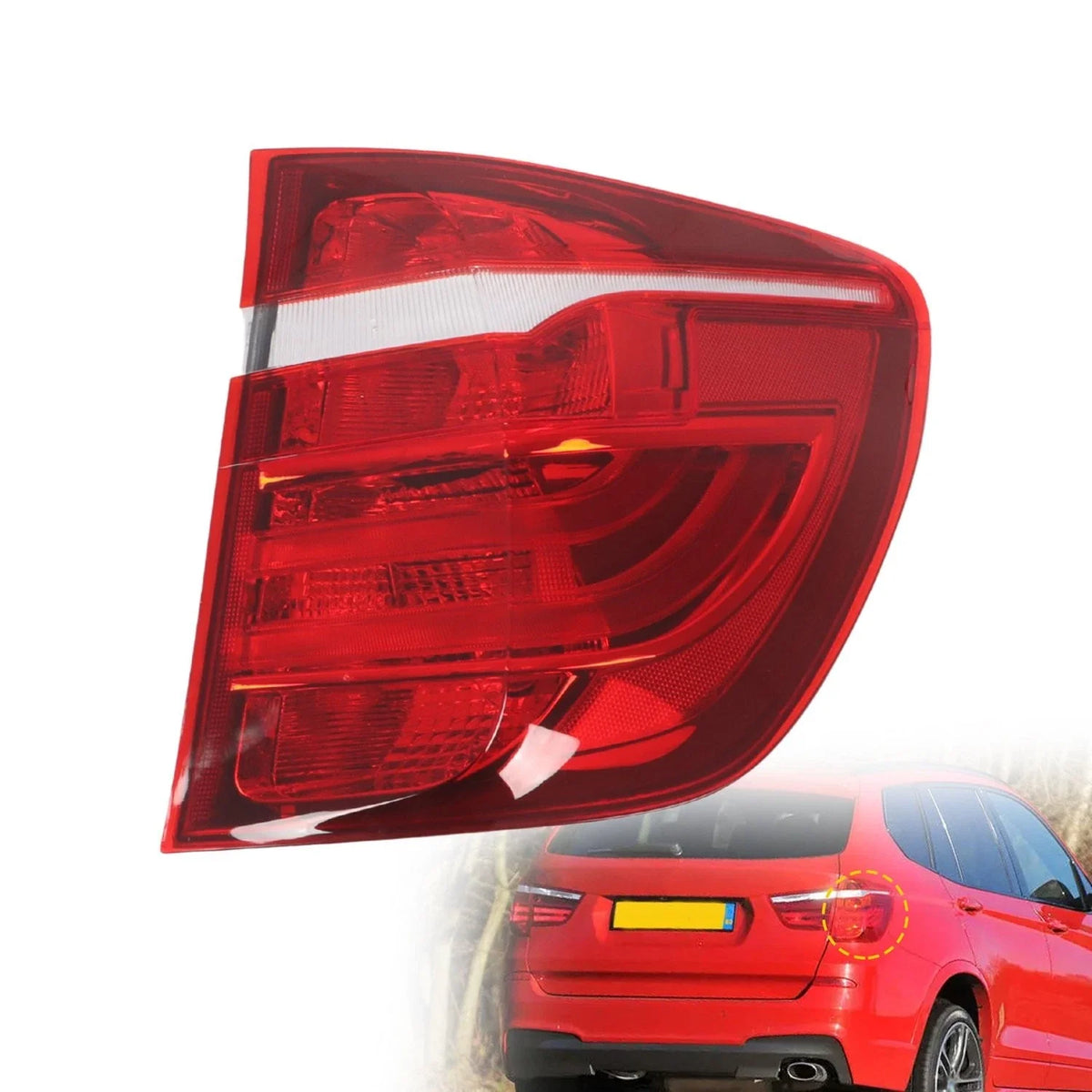 Outer Halogen Tail Light Rear Lamp for BMW X3 (2011–2017) Right Side