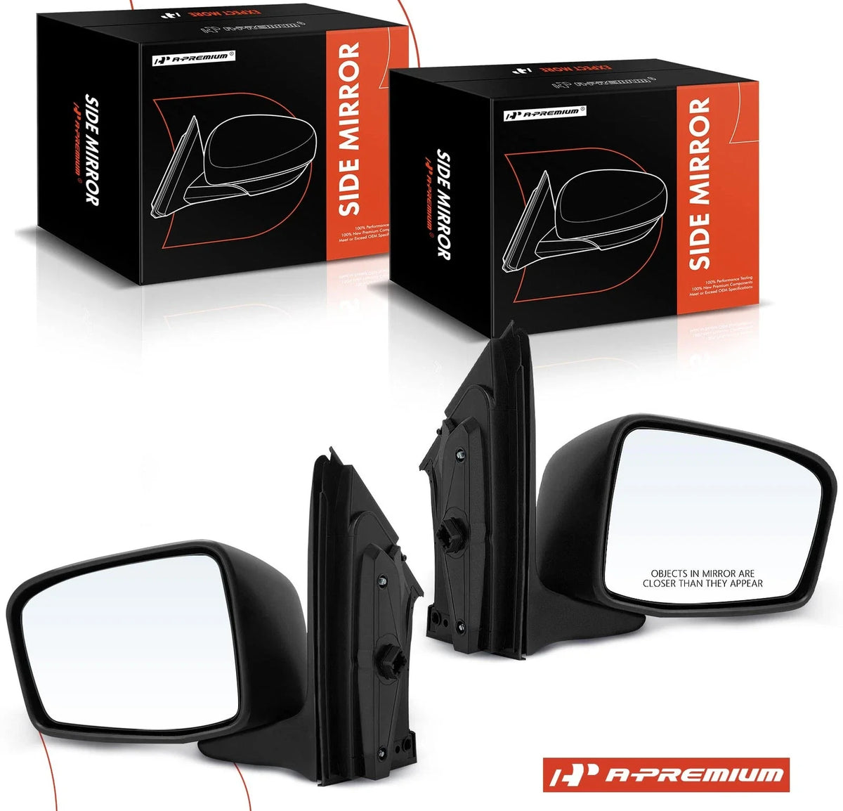 Power Mirror Pair with Manual Fold Heated for Honda Odyssey (2005–2010)