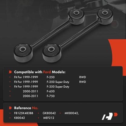 1999 Ford F-250 Super Duty Front Sway Bar Link Pair 2X