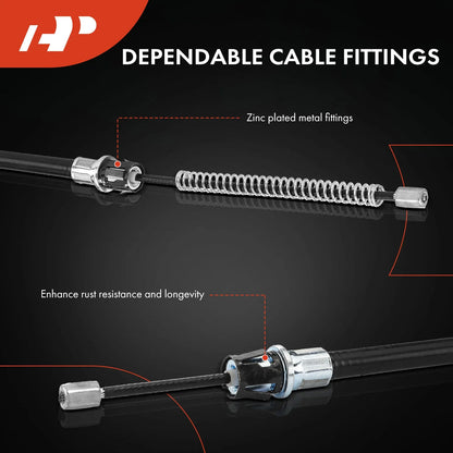 2002 Jeep Liberty KJ Rear Brake Cable Assembly