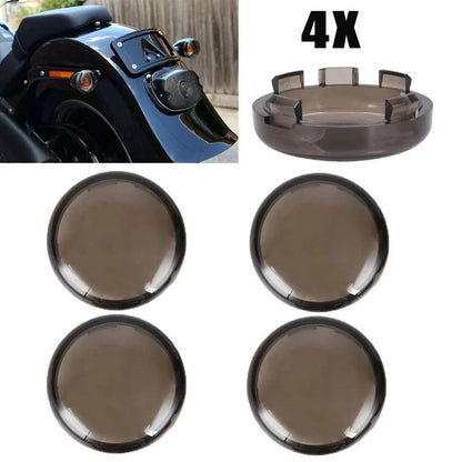 4-Piece Smoked Turn Signal Lens Cover Set for Harley Sportster 2004-2023