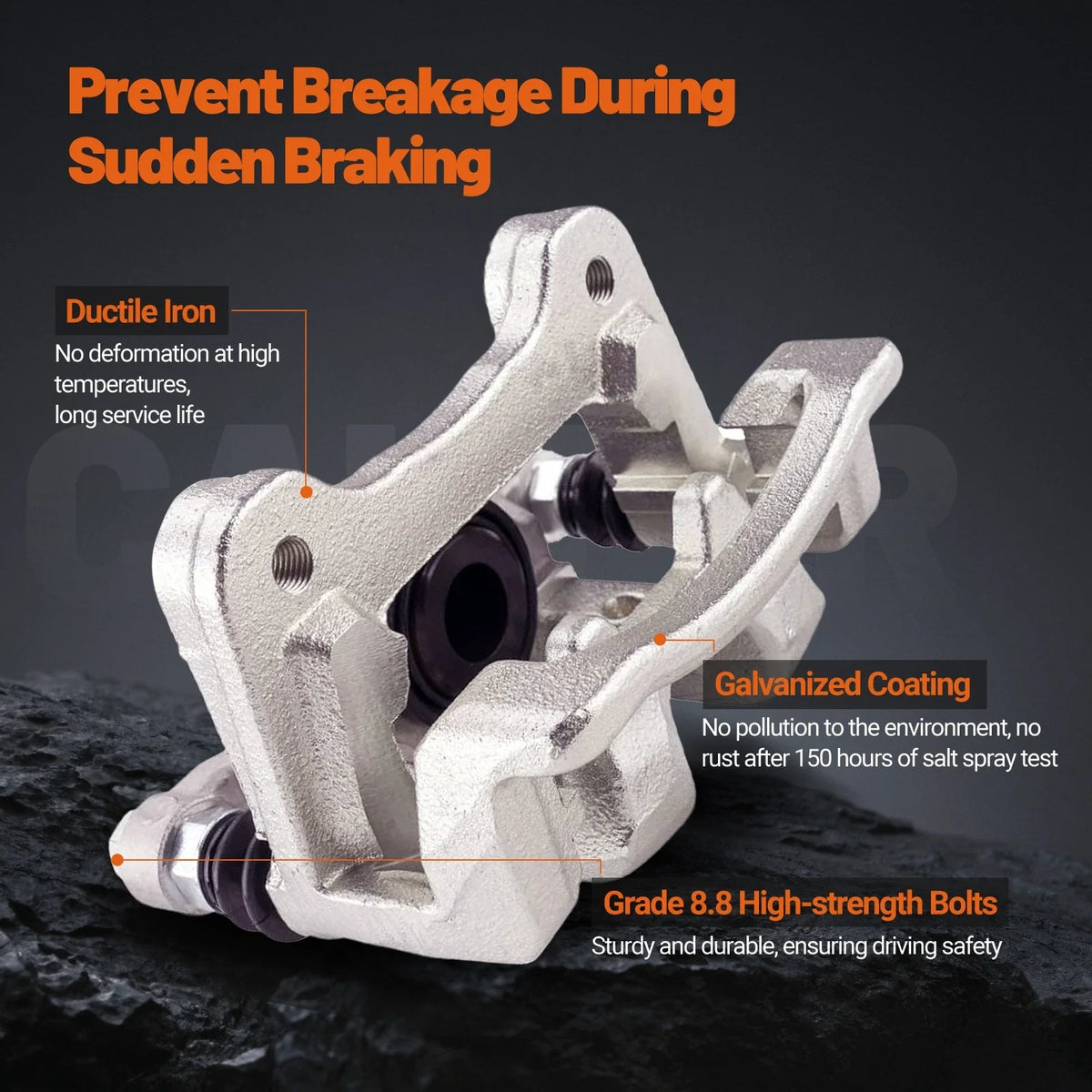 Rear Brake Caliper Set with Bracket for Kia Optima Hyundai Sonata 2011-2015