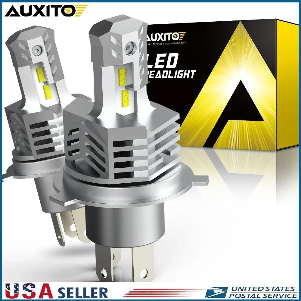 2X 9003 H4 ZES LED Headlight Low Beam Lamp 24000LM 6000K for Cars
