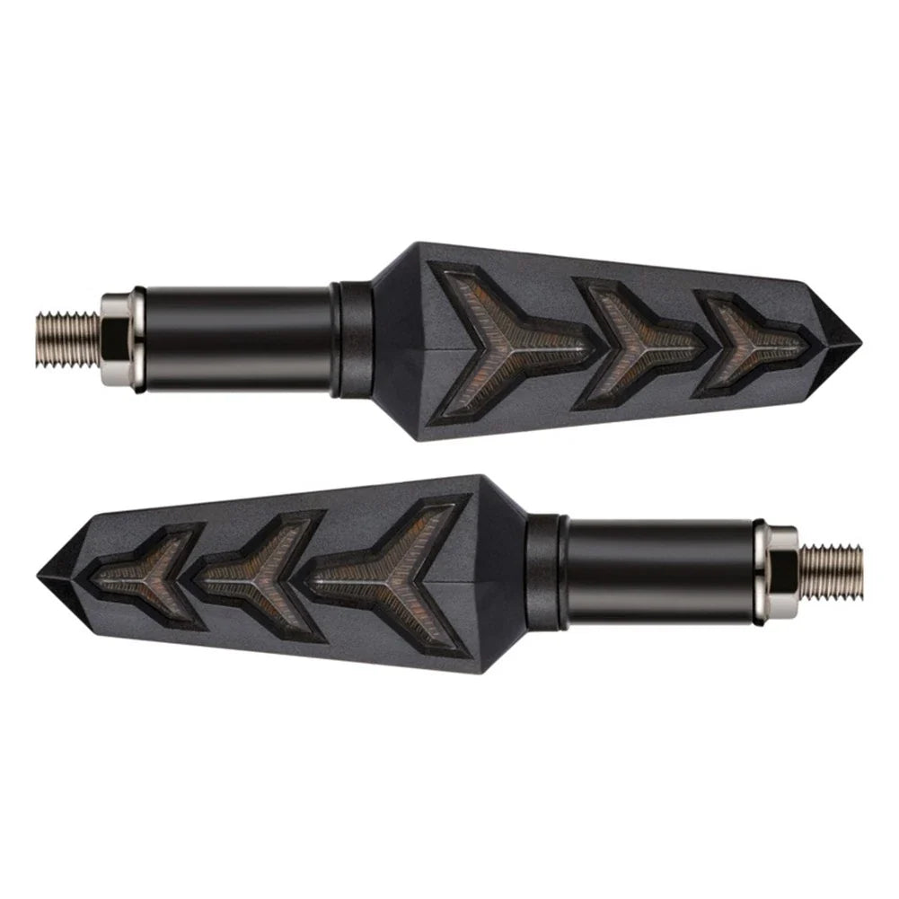 Sequential LED Turn Signal Amber Blinker Light Pair for