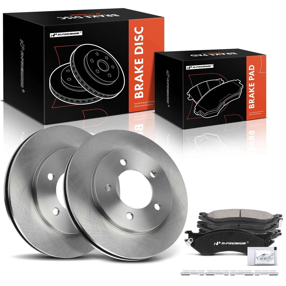 Front Disc Brake Rotor & Ceramic Pad Set for Ford Expedition (1997–2002)