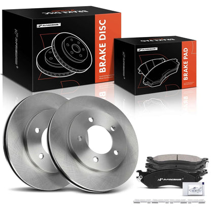 Front Disc Brake Rotor & Ceramic Pad Set for Ford Expedition (1997–2002)