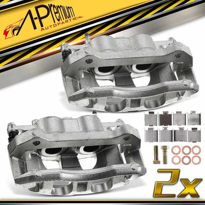 Pair Front Brake Calipers with Brackets for Ford F-150, Expedition (2010–2011)