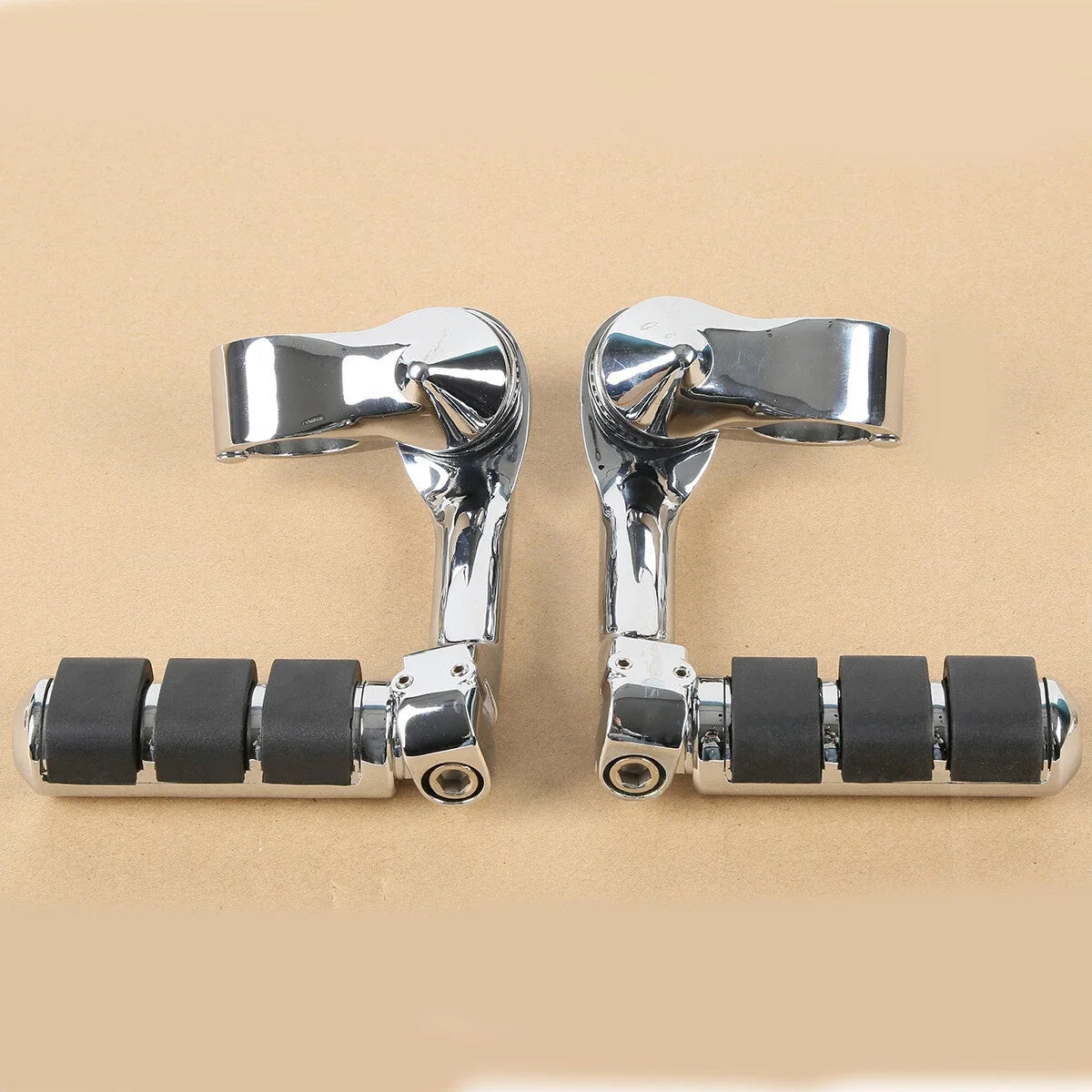 1-1/4" Long Mount Highway Engine Guards Footpegs for Harley Touring (2014–2023)