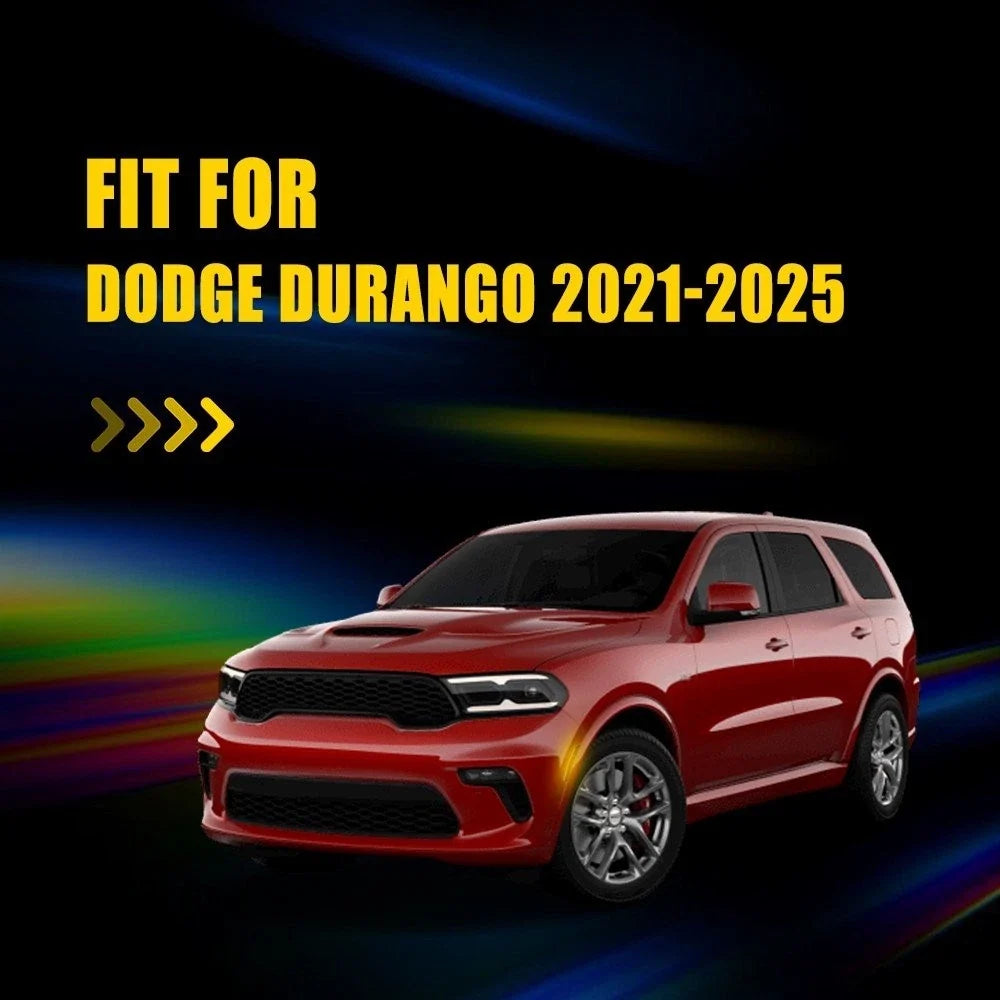 2X Amber Front Bumper Side Marker Lights for Dodge Durango (2021–2025)