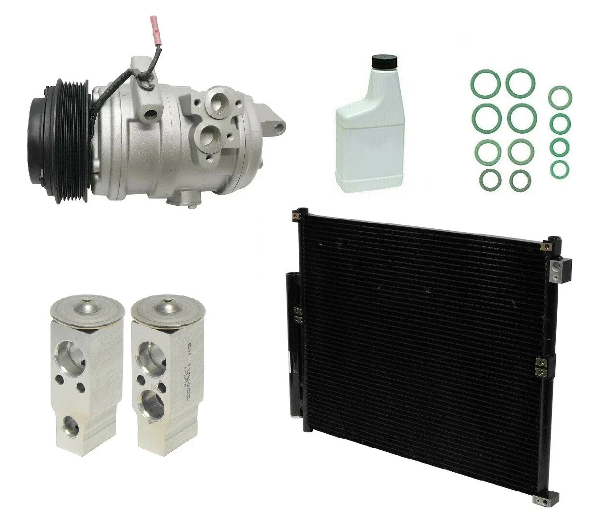 AC Compressor Kit with Condenser for Hyundai Accent (2012–2017)