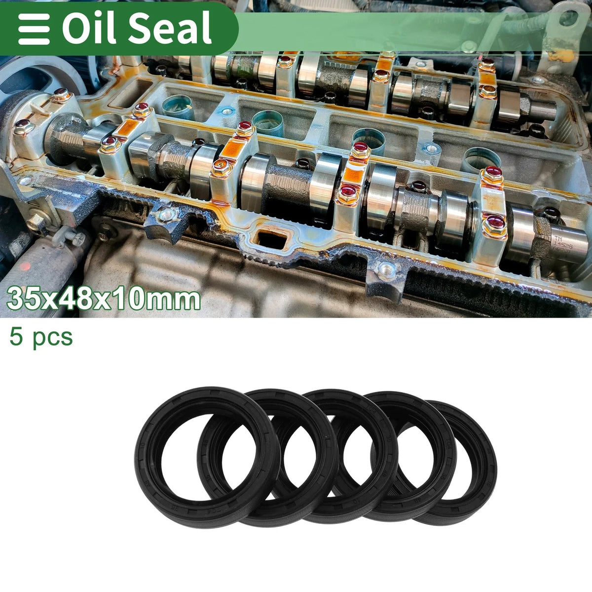 Oil Seal for Rotary Shaft (35x48x10mm)