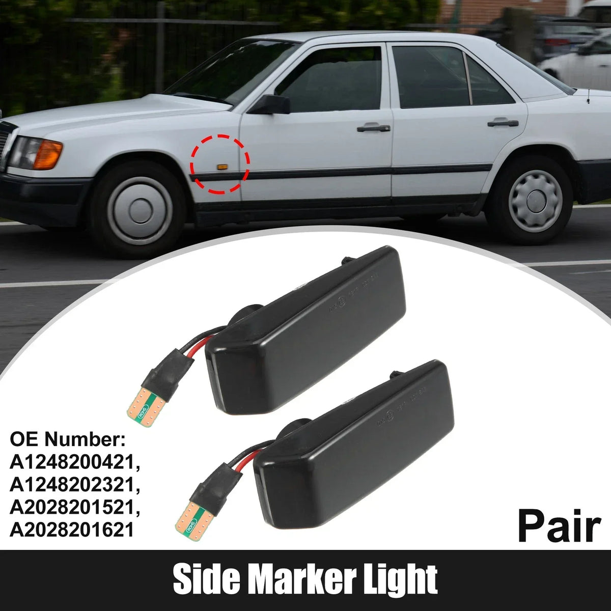 Side Marker Lights Pair for A-Class, C-Class, E-Class Mercedes-Benz