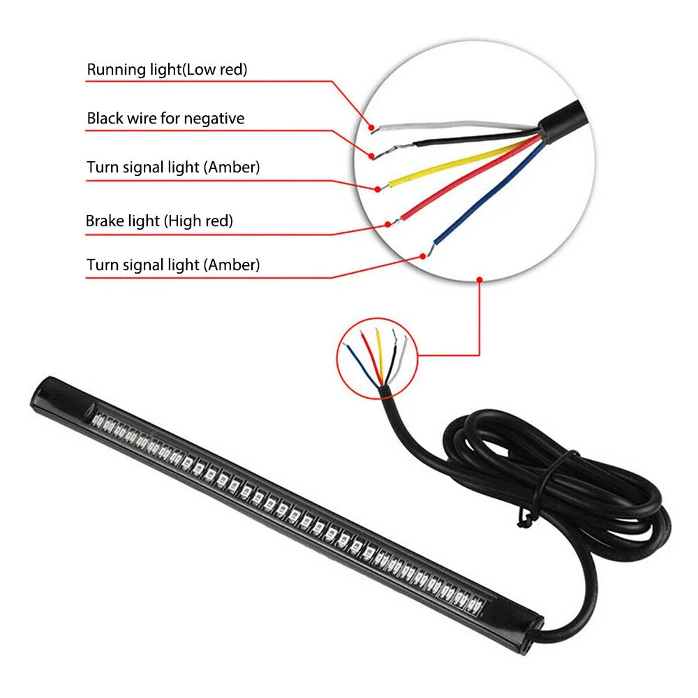 Fork Turn Signal Light Strip - LED for Universal Motorcycles
