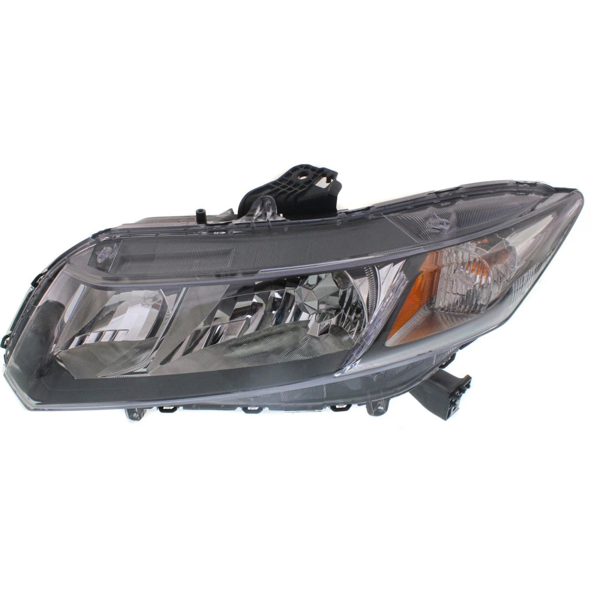 Headlight Set for Honda Civic (2013–2015) Coupe Sedan Halogen with Bulbs CAPA