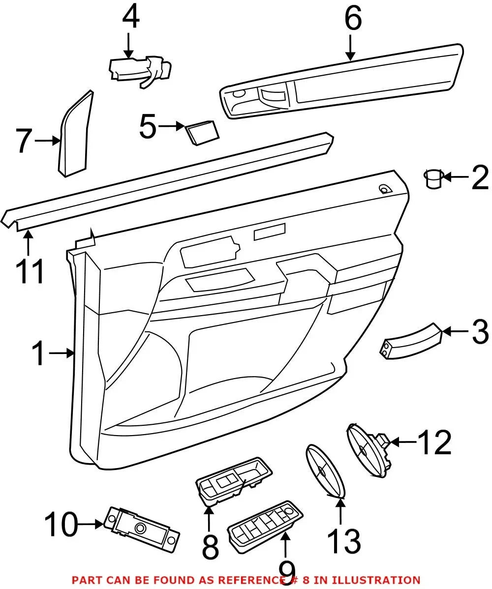 Front Passenger Right Door Window Switch for Dodge (68298088AA)