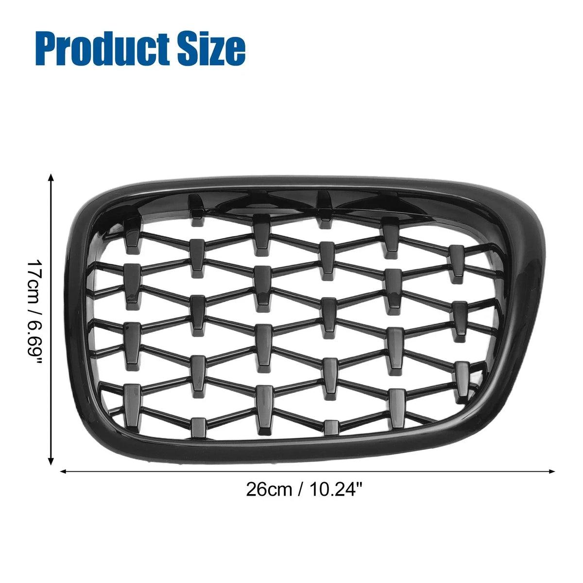 Front Grille Bumper for BMW E39 525i 530i (2001-2003) - 2 Pieces