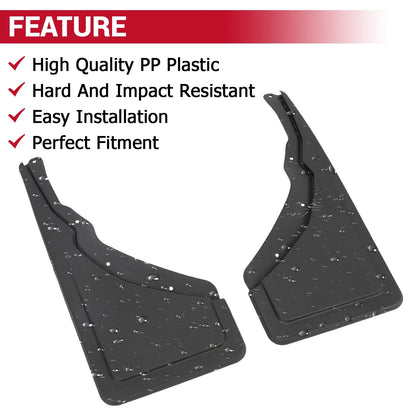 Mud Flaps (Rear) Set of 2 for Ford Bronco Sport 2021-2024