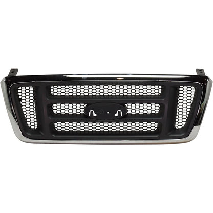 Grille Assembly for Ford F-150 (2004) Chrome Gray