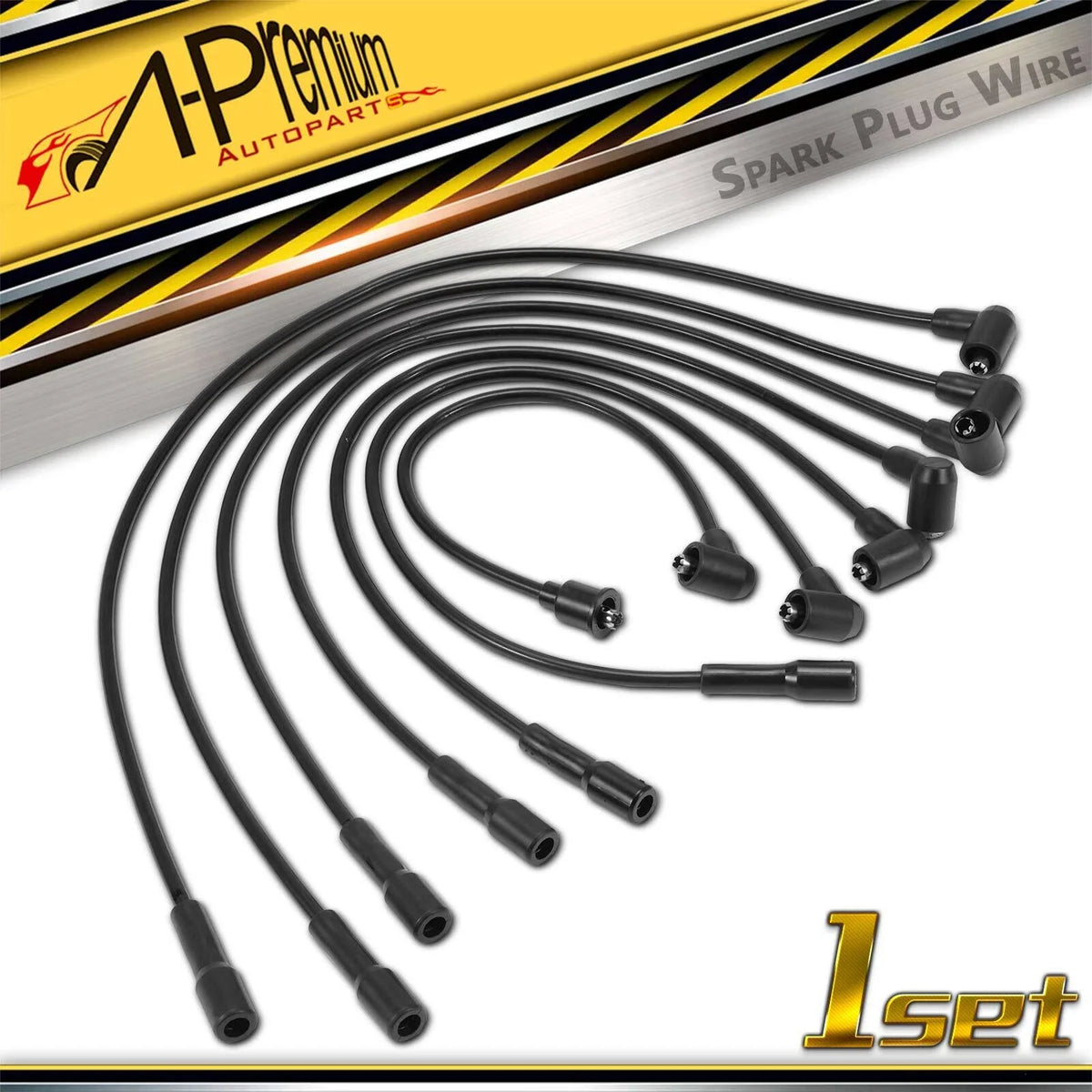 7x Spark Plug Wire Set for Jeep CJ5 CJ6 DJ5 Commando Buick Skylark (1971–1983)