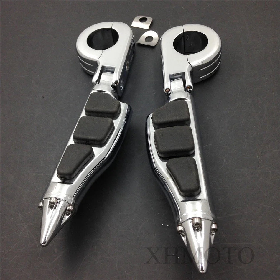Foot Pegs P-Clamps 1 1/2" Highway Stiletto for Harley Sportster (4475)