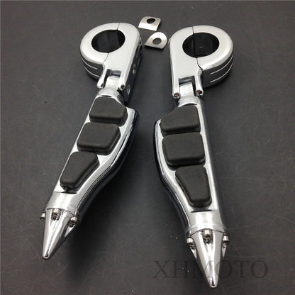 Foot Pegs P-Clamps 1 1/2" Highway Stiletto for Harley Sportster (4475)