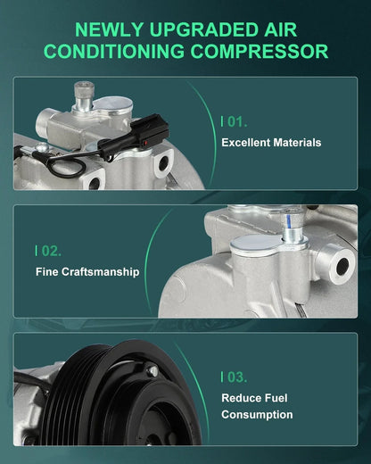 A/C Clutch and Compressor for Hyundai Sonata, Kia Magentis 2002-2005