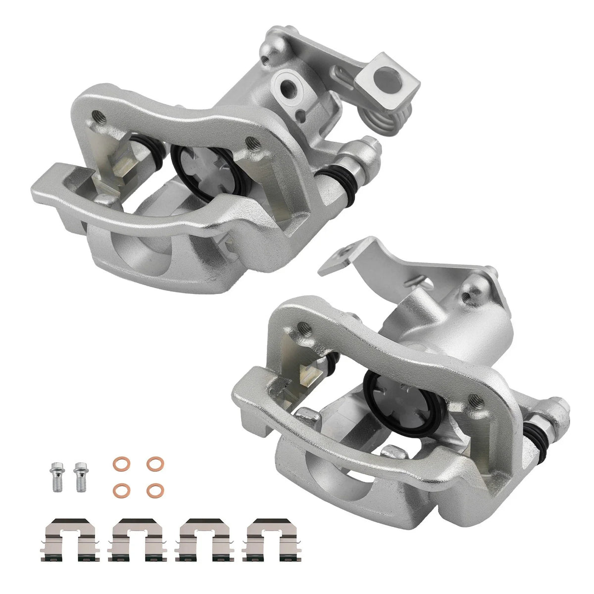 2-Piece Rear Brake Calipers for Dodge Attitude/Hyundai Accent (2012-2017)
