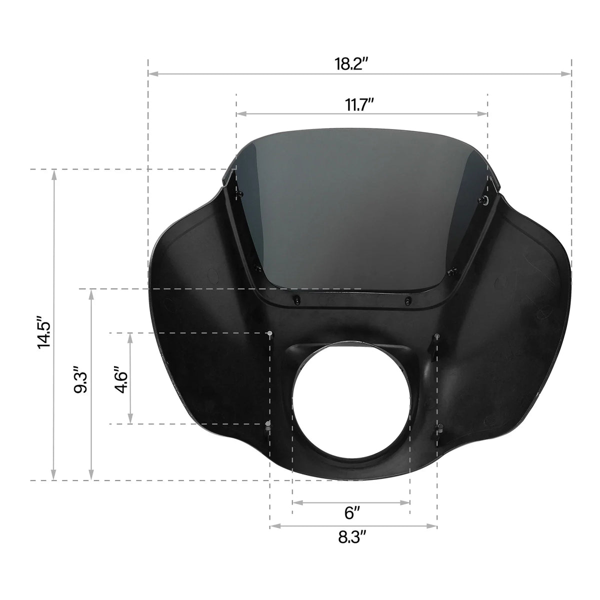 Quarter Fairing Windshield for Harley Softail FXBB FXLR (2018–2024)