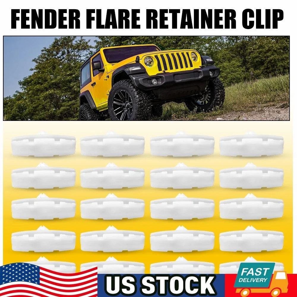 20pc Fender Flare Retainer Clip for Jeep Wrangler JL (2018–2020), Gladiator (2020)