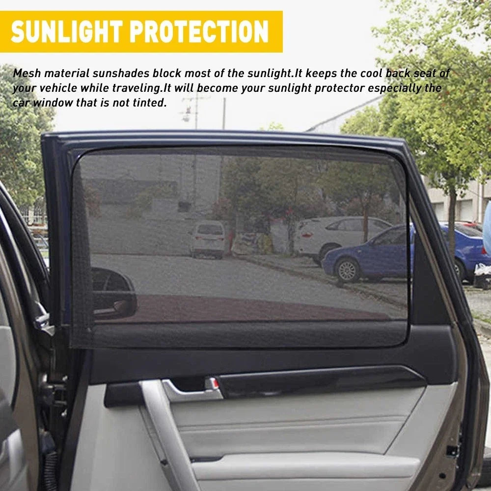 Universal Fit 4X Magnetic Window Sun Shades for UV Protection