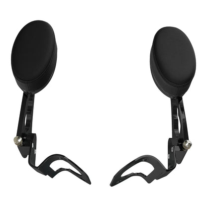 Passenger Armrests Adjustable Black for Harley Street Glide 2014 and Up