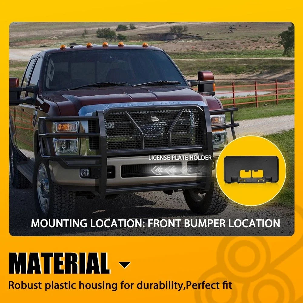 Front License Plate Tag Frame Bracket for Ford F450 F550 Super Duty (2008–2010)