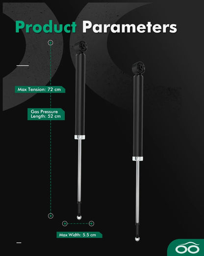 Rear Pair Shocks and Struts for Scion xD 2008-2010, Prius C 2012-2019