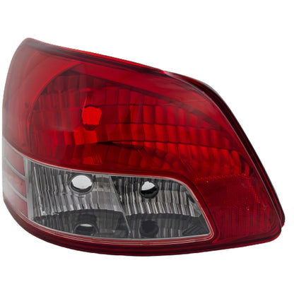 Halogen Tail Light for Toyota Yaris Sedan (2007–2011) Left Clear Red Lens CAPA