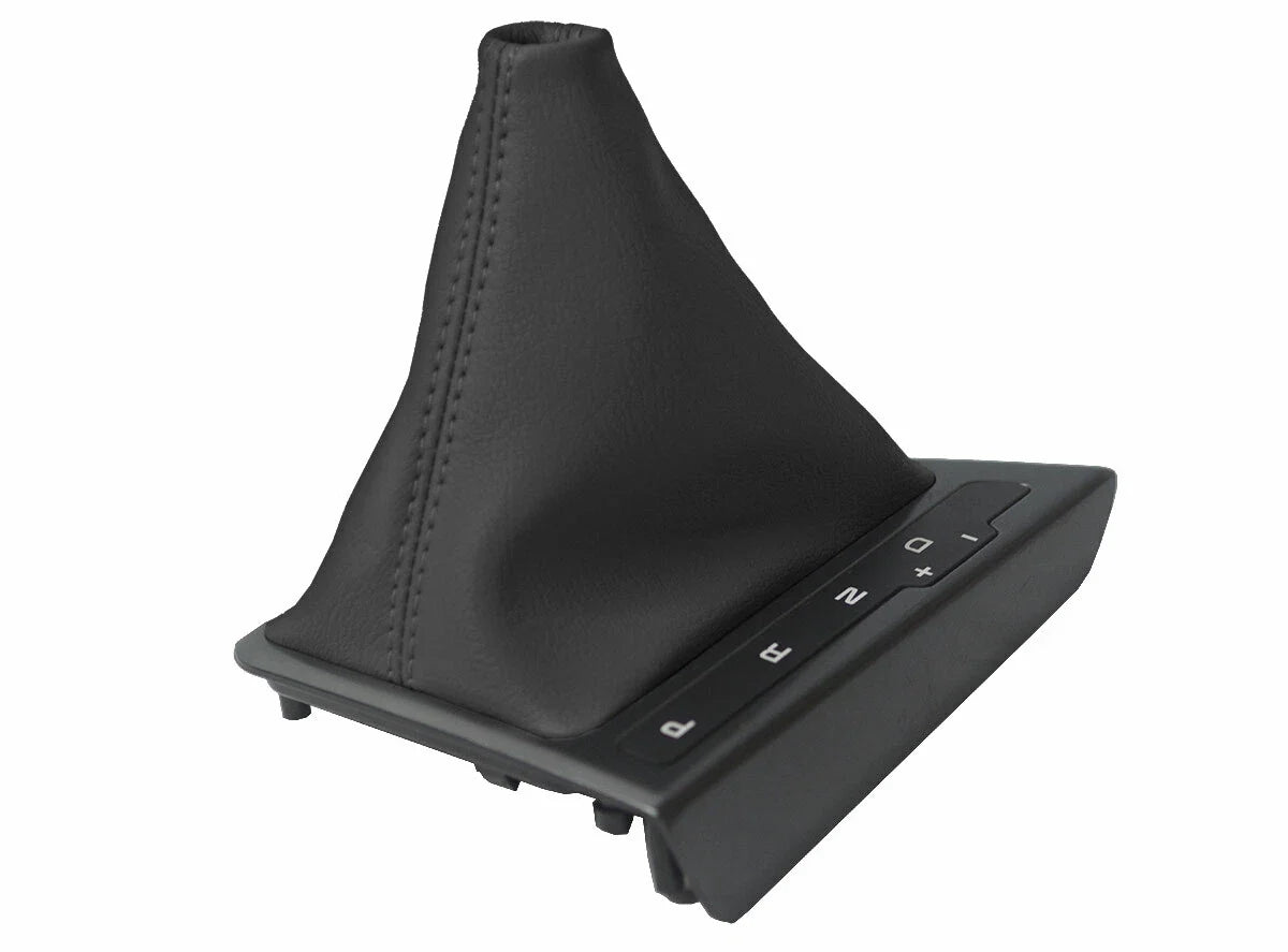 Leather Automatic Shift Boot Cover for Kia Optima (2011–2015) Black