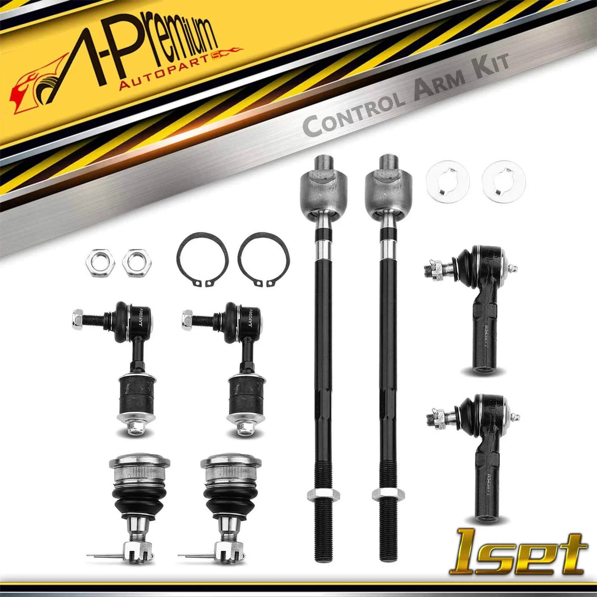 Set of 8 Front Ball Joints and Sway Bar Links for Nissan Maxima (1995–1999)