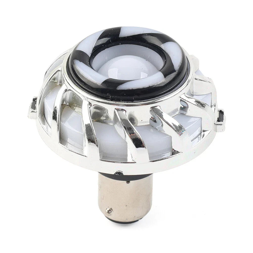 Motorcycle LED Tail Brake Rear Lights with Angel Eye Strobe 12V