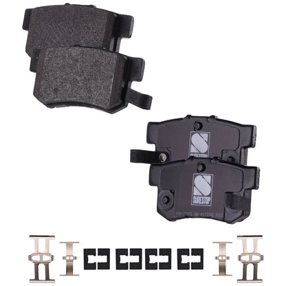 Brake Pad and Disc Kit with Ceramic Pads for Honda Accord 1998-2002