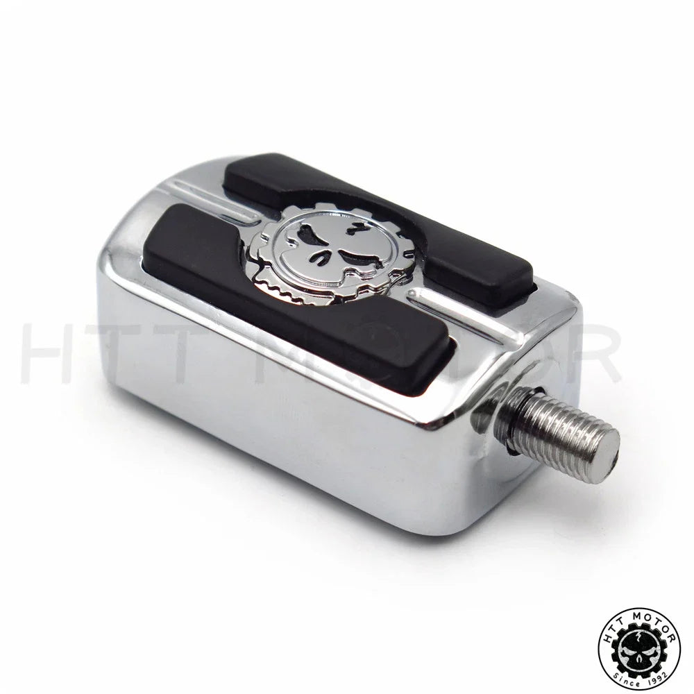 Shift Peg Chrome Skull for Harley Davidson Softail 1990–2023
