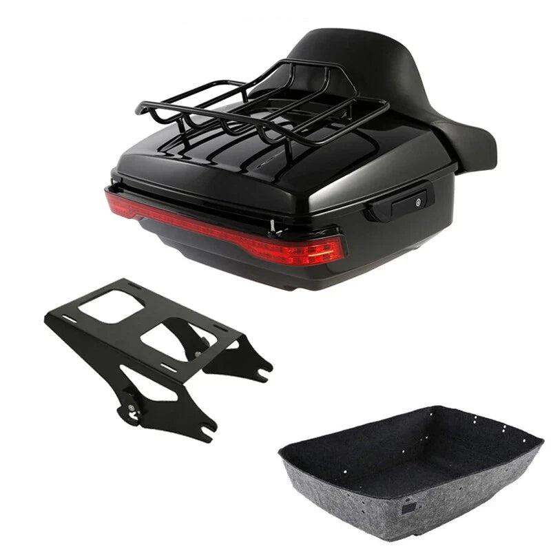 LED Light Mount Backrest Pad for Harley Touring (2014-2026)