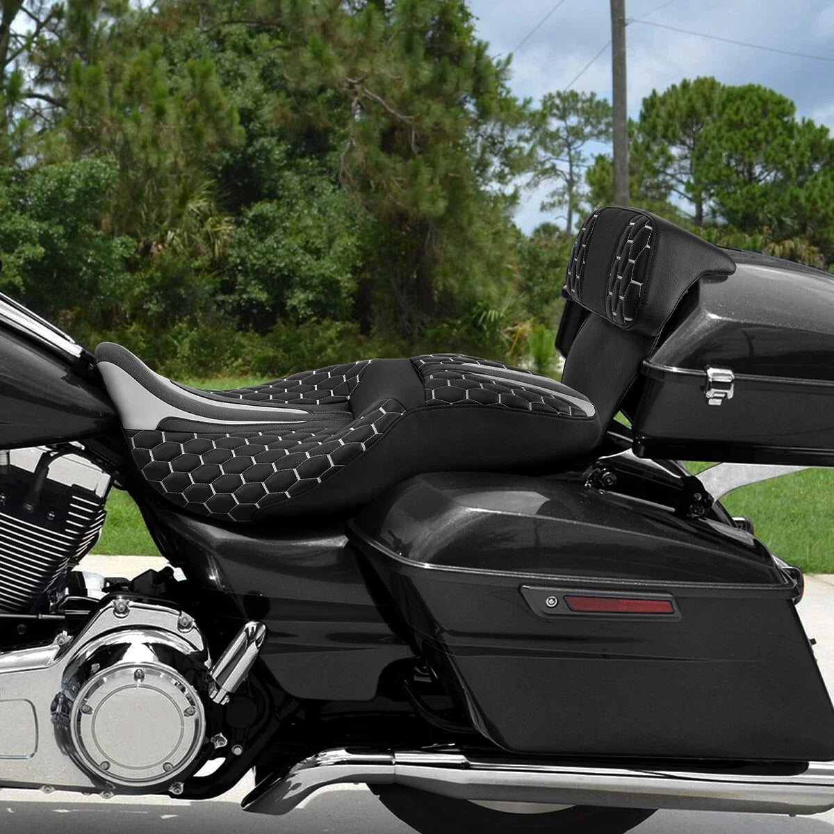Driver Passenger Seat Backrest for Harley Street Glide (2014–2023)