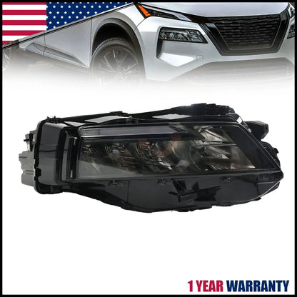 2021-2023 Nissan Rogue S Passenger Side LED Headlight with Black Trim